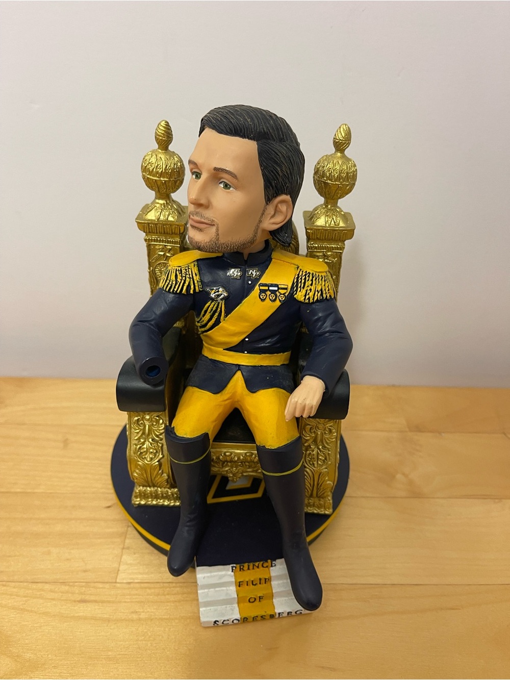 Regal Prince Statue in Navy and Gold - Decorative Home Accent